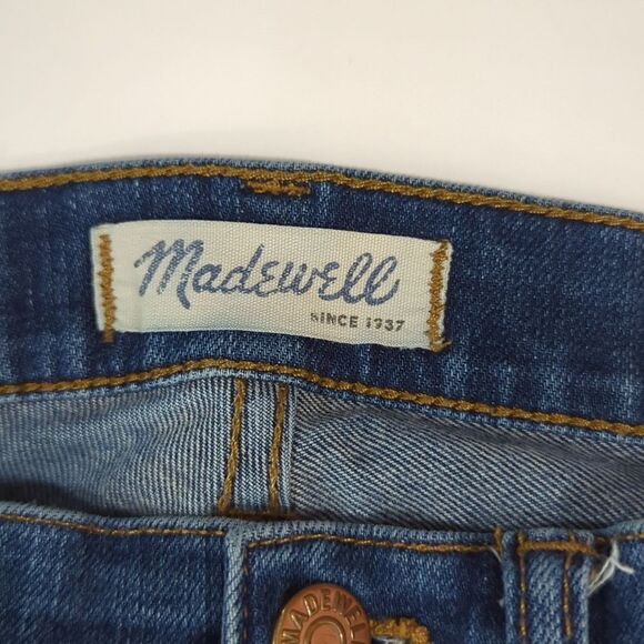 Madewell Womens Jeans 26 Blue Skinny Skinny Distressed Jeans 27" Inseam Lowrise - Picture 5 of 10